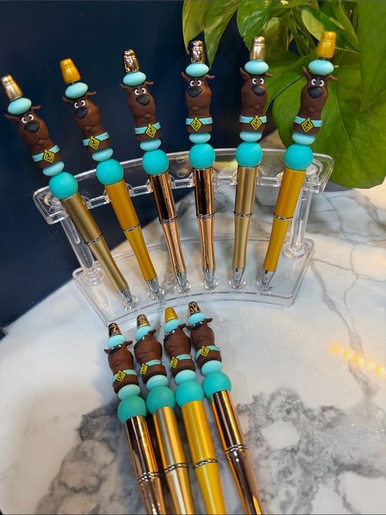 Scooby-Doo! Other - Scooby-Doo Themed Decorative Pen Set - Turquoise & Gold
